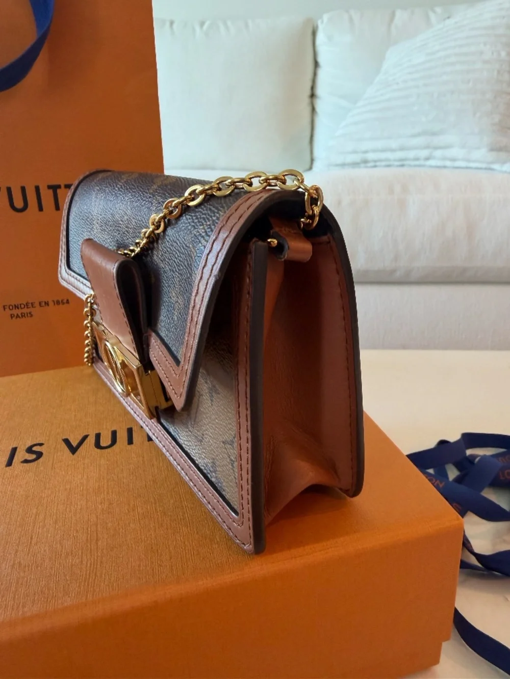 Louis Vuitton Dauphine Chain Wallet